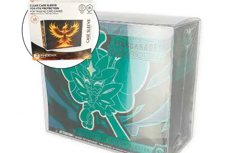 PHOENIX SHIELD PROTECTIONS CLEAR CASE SLEEVE POUR COFFRET DRESSEUR POKEMON